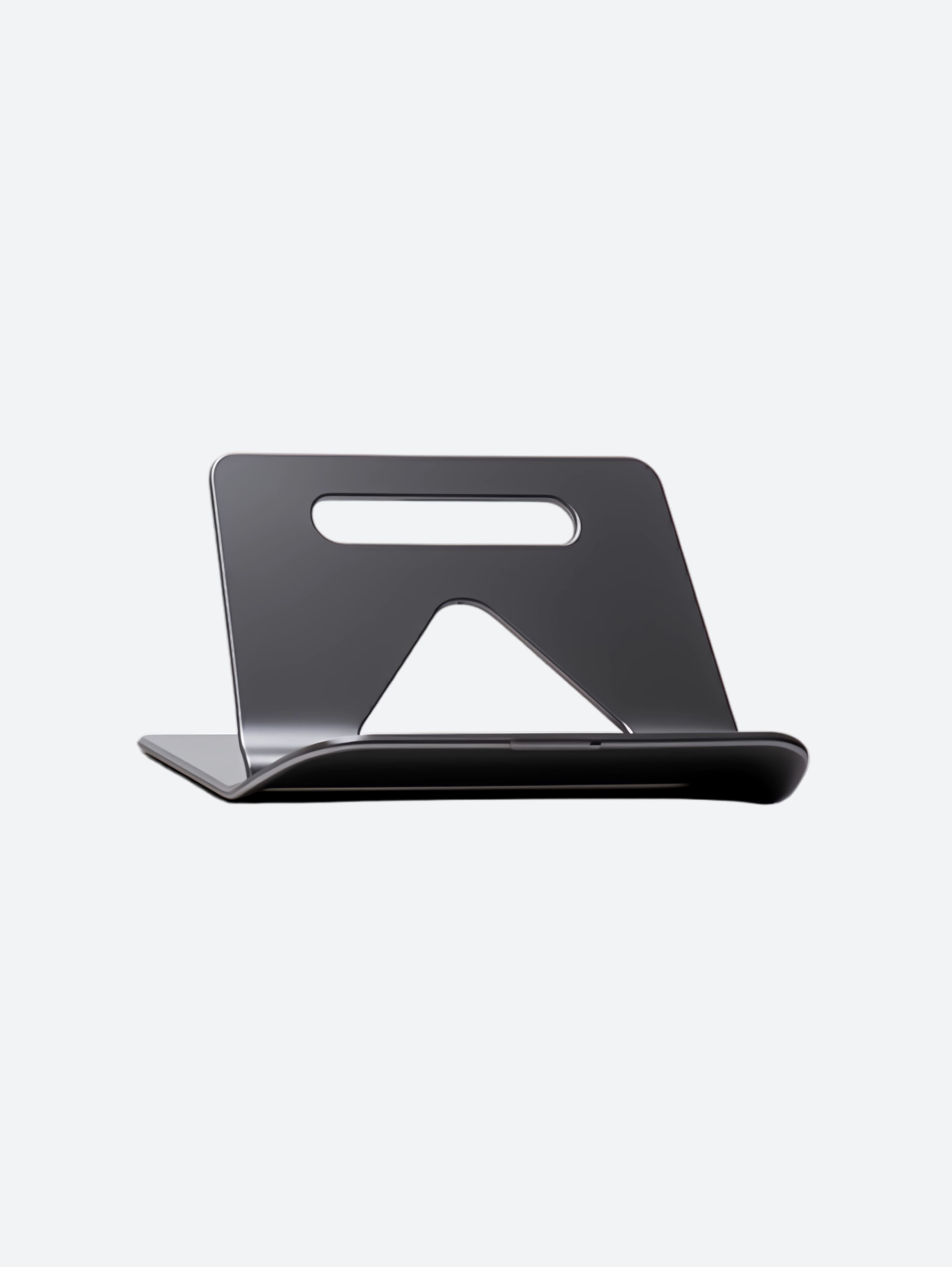 Premium Aluminum Laptop Stand – Minimalist Foldable Desktop Holder for Laptop & Tablet