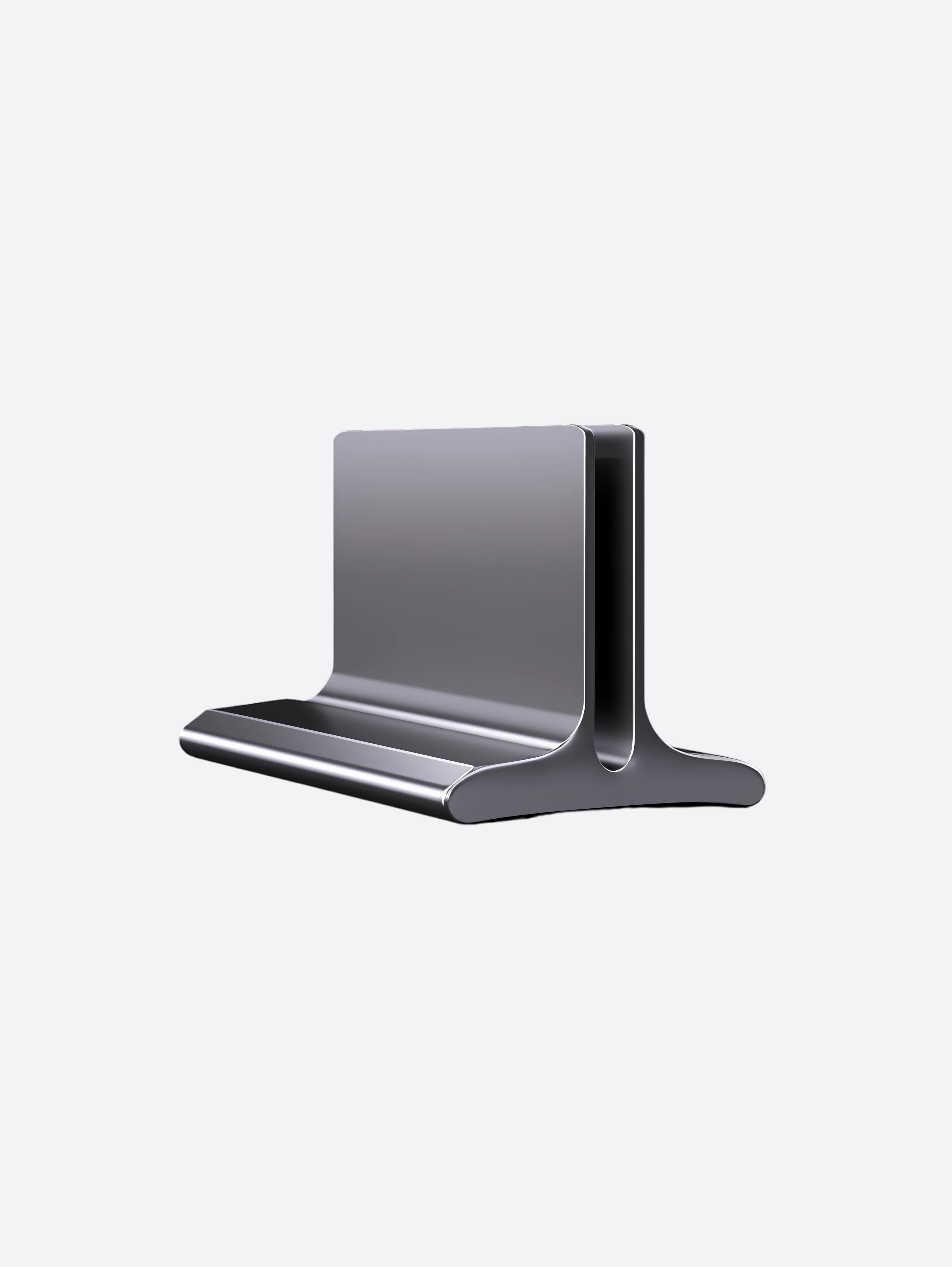 Premium Aluminum Laptop Stand – Vertical Desktop Holder for Laptop & Tablet Organization