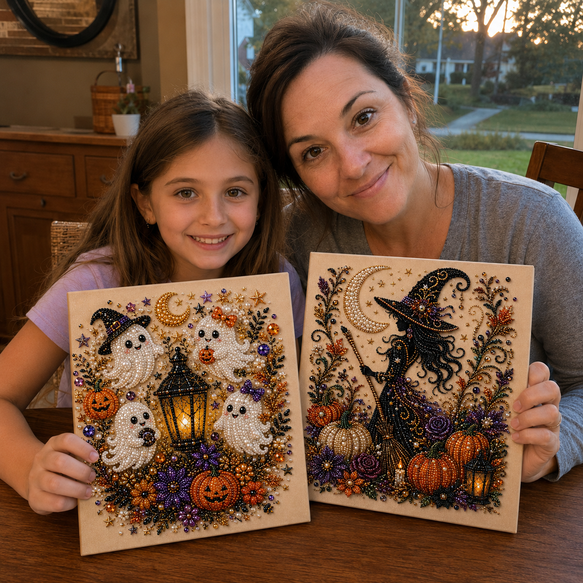 Halloween Pearl Art DIY Kit – Turn Tiny Pearls into Spooky-Cute Magic （BUY 2 FREE SHIPPING)