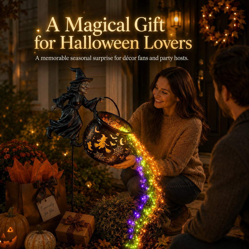 🎃Halloween Witch Cauldron Garden Light