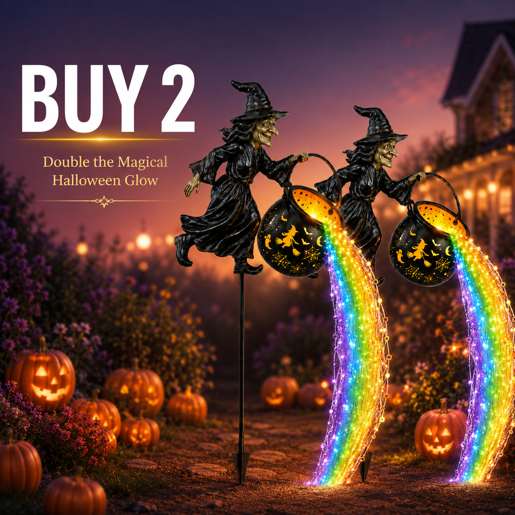 🎃Halloween Witch Cauldron Garden Light