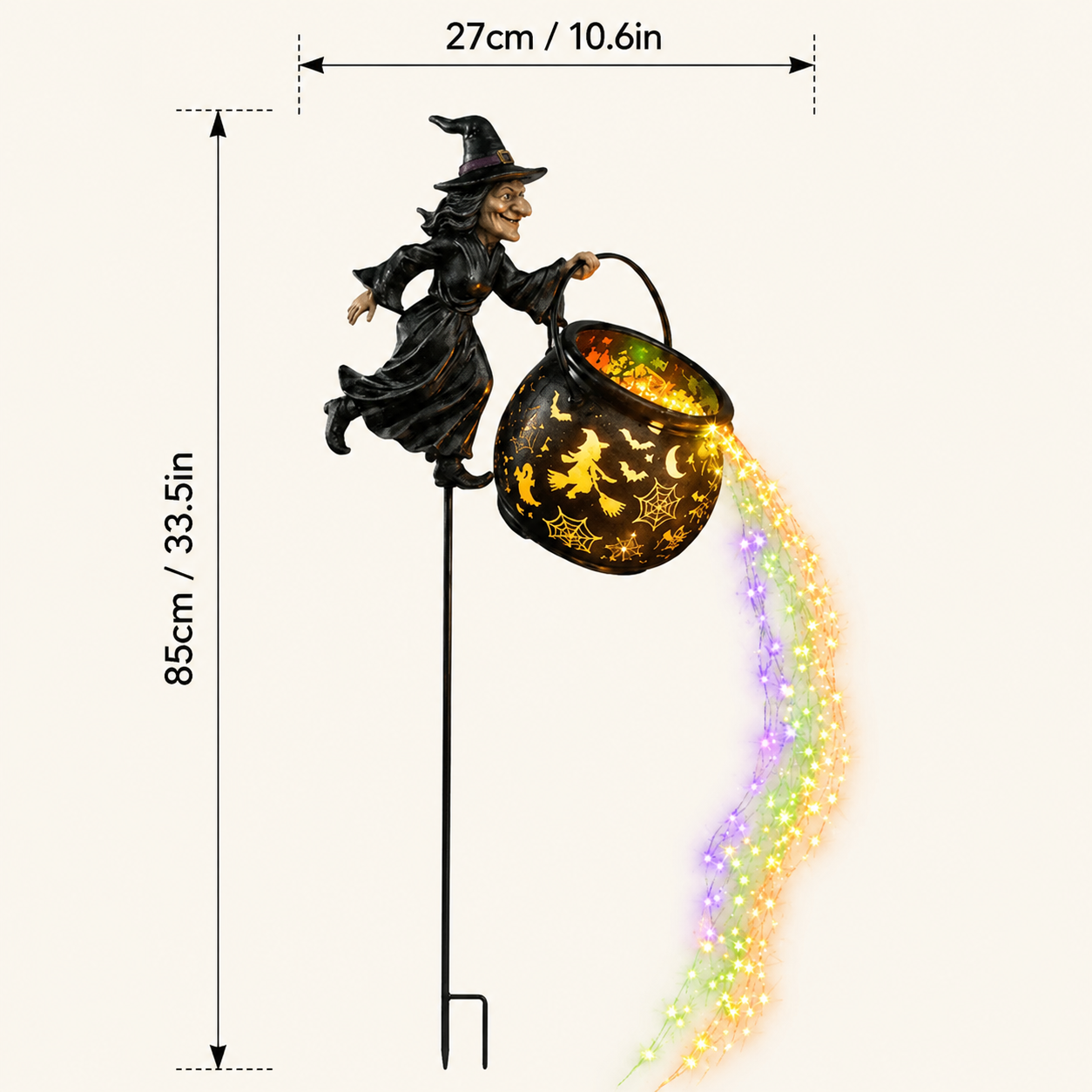 🎃Halloween Witch Cauldron Garden Light