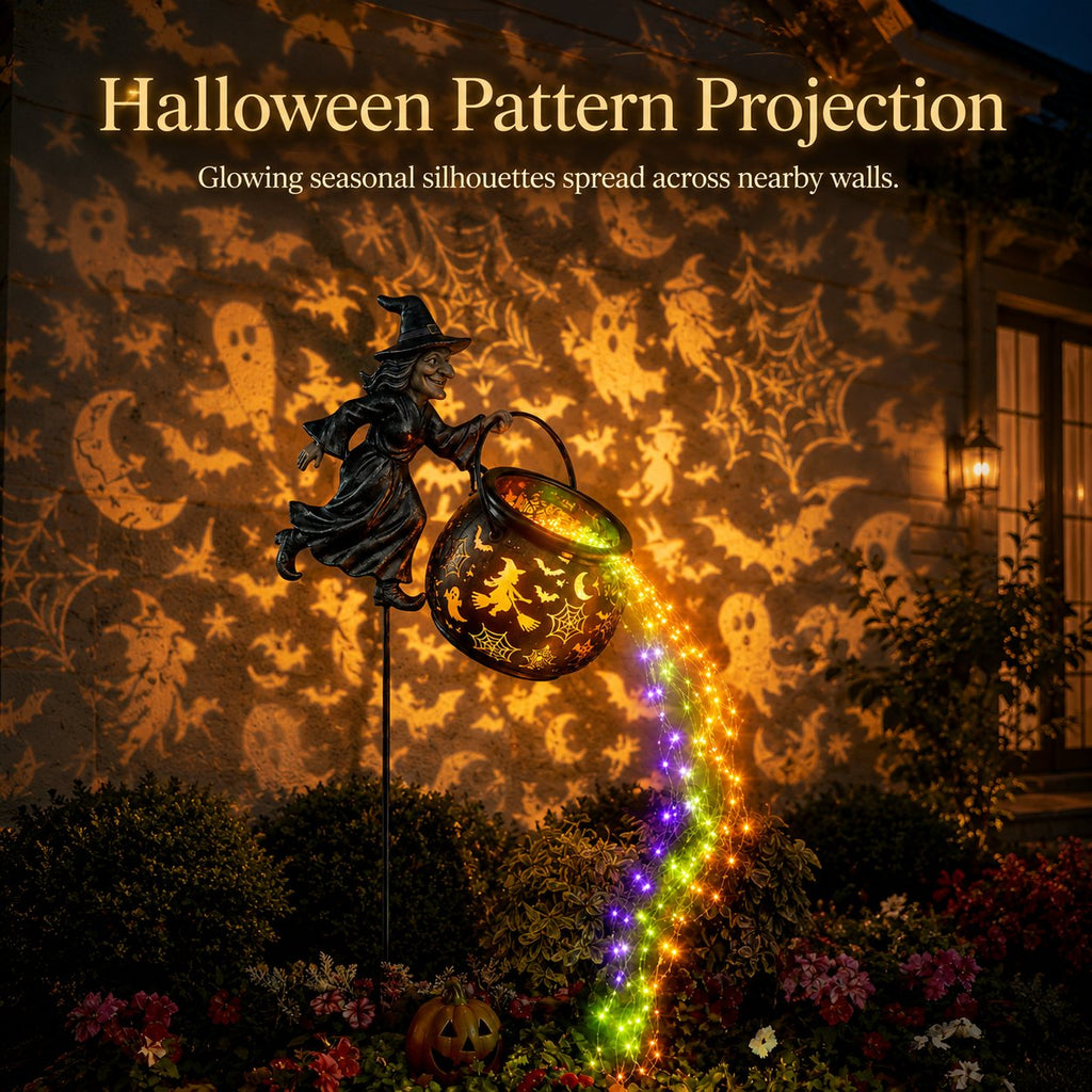 🎃Halloween Witch Cauldron Garden Light