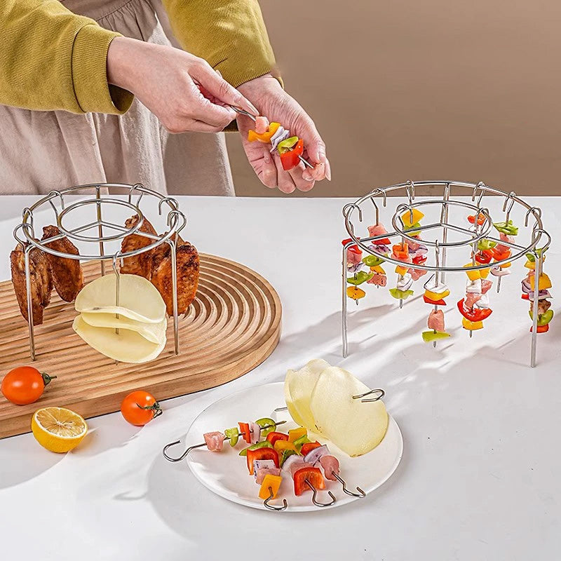 🔥New Specialized Round Hanging Skewer Rack for Barbecues🥩