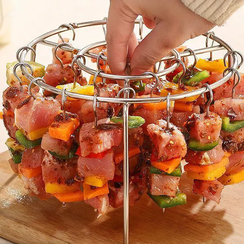 🔥New Specialized Round Hanging Skewer Rack for Barbecues🥩